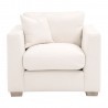 Essentials For Living Hayden Taper Arm Sofa Chair in Performance Textured Cream Linen - Front