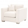 Essentials For Living Hayden Taper Arm Sofa Chair in Performance Textured Cream Linen - Angled