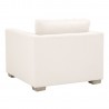Essentials For Living Hayden Taper Arm Sofa Chair in Performance Textured Cream Linen - Back Angled