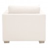 Essentials For Living Hayden Taper Arm Sofa Chair in Performance Textured Cream Linen - Back View