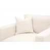 Essentials For Living Hayden Taper Arm Sofa Chair in Performance Textured Cream Linen - Back Seat