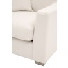 Essentials For Living Hayden Taper Arm Sofa Chair in Performance Textured Cream Linen - Arm Close-up
