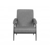 Sunpan Jill Lounge Chair - Salt and Pepper Tweed - Front Angle