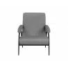 Sunpan Jill Lounge Chair - Salt and Pepper Tweed - Front Angle - Sunpan Jill Lounge Chair - Salt and Pepper Tweed - Front Angle