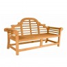 Anderson Teak Marlborough 3-Seater Bench- side - Anderson Teak Marlborough 3-Seater Bench- side