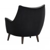 Sunpan Sorrel Lounge Chair Polo Club Kohl Grey Abbington Black - Back Side Angle