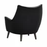 Sunpan Sorrel Lounge Chair Polo Club Kohl Grey Abbington Black - Back Side Angle - Sunpan Sorrel Lounge Chair Polo Club Kohl Grey Abbington Black - Back Side Angle