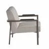 Sunpan Laney Lounge Chair - Milestone Cream - Side Angle - Sunpan Laney Lounge Chair - Milestone Cream - Side Angle