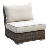 Sunset West Coronado Wicker Armless Club Chair With Cushions