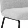 Sunpan Huxley Dining Chair in Belfast Heather Grey - Seat Closeup Angle - Sunpan Huxley Dining Chair in Belfast Heather Grey - Seat Closeup Angle