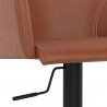 Sunpan Hensley Adjustable Stool in Hazelnut - Seat Closeup Angle