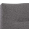 Sunpan Karson Swivel Lounge Chair in Charcoal Grey - Closeup Top Angle