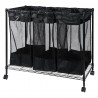  Triple Storage Organizer and Laundry Sorter - Angled