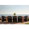 Sunset West Natural Teak 96" Dining Table - Lifestyle 6