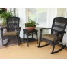 Tortuga Outdoor Portside Plantation Wicker Rocking Chair 3pc Set 2