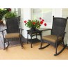 Tortuga Outdoor Portside Classic Wicker Rocking Chair 3pc Set  2