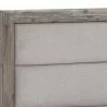Sunpan Sherwood Bed King - Belfast Oatmeal - Closeup Angle - Sunpan Sherwood Bed King - Belfast Oatmeal - Closeup Angle