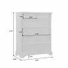 Hickory Creek 6 Drawer Chest- dimension - Hickory Creek 6 Drawer Chest- dimension