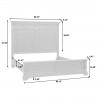 Hickory Creek Queen Panel Bed-dimension