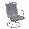 Woodard Briarwood High Back Swivel Rocker with Optional Seat Cushion