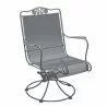 Woodard Briarwood High Back Swivel Rocker with Optional Seat Cushion - Woodard Briarwood High Back Swivel Rocker with Optional Seat Cushion