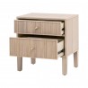 Essentials For Living Highland 2-Drawer Nightstand - Front Side Opened Angle