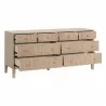 Essentials For Living Highland 8-Drawer Double Dresser - Front Side Opened Angle - Essentials For Living Highland 8-Drawer Double Dresser - Front Side Opened Angle