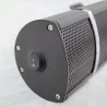 AZ Patio Heaters Wall Mount Black Electric Heater - Angle - AZ Patio Heaters Wall Mount Black Electric Heater - Angle