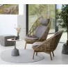 Cane-Line Hive Highback Chair W/Teak Legs Set of 2 - Cane-Line Hive Highback Chair W/Teak Legs Set of 2