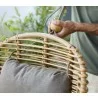 Cane-Line Hive Highback Chair W/Teak Legs Top - Cane-Line Hive Highback Chair W/Teak Legs Top