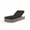 Coronado Adjustable Chaise in Spectrum Carbon w/ Self Welt - Front Side Angle