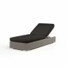 Coronado Adjustable Chaise in Spectrum Carbon w/ Self Welt - Front Side Angle - Coronado Adjustable Chaise in Spectrum Carbon w/ Self Welt - Front Side Angle