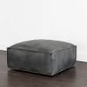 Sunpan Liron Ottoman Overcast Grey - Front Side Angle - Sunpan Liron Ottoman Overcast Grey - Front Side Angle
