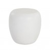 Sunpan Iolite End Table in White - Front Angle