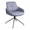 Moe's Home Collection Kingpin Swivel Office Chair - Grey - Perspective