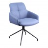 Moe's Home Collection Kingpin Swivel Office Chair - Blue - Perspective