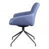 Moe's Home Collection Kingpin Swivel Office Chair - Blue - Side