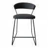 oe's Home Collection ADRIA COUNTER STOOL DARK GREY - Front Angle 2
