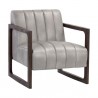 Sunpan Joaquin Lounge Chair Bravo Metal - Front Side Angle