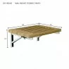 Anderson Teak Wall Mount Folding Chair II dimensions - Anderson Teak Wall Mount Folding Chair II dimensions