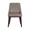 Sunpan Jody Dining Chair Sunpan Jody Dining Chair Linea Light Grey Leather - Set of Two - Front Angle