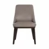 Sunpan Jody Dining Chair Sunpan Jody Dining Chair Linea Light Grey Leather - Set of Two - Front Angle - Sunpan Jody Dining Chair Sunpan Jody Dining Chair Linea Light Grey Leather - Set of Two - Front Angle