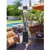 AZ Patio Heaters Outdoor Patio Heater in Hammered Silver - Lifestyle