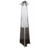AZ Patio Heaters Commercial Glass Tube Patio Heater in Hammered Bronze - Front Side Angle - AZ Patio Heaters Commercial Glass Tube Patio Heater in Hammered Bronze - Front Side Angle