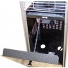 AZ Patio Heaters Glass Tube Patio Heater in Hammered Silver - Detail