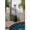 AZ Patio Heaters Glass Tube Patio Heater in Black - Lifestyle