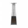AZ Patio Heaters Compact Glass Tube Heater in Hammered Bronze - Front Angle