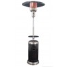 AZ Patio Heaters Outdoor Two-Toned Patio Heater in Stainless Steel and Black - Front Angle