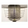 AZ Patio Heaters Tabletop Patio Heater in Stainless Steel - Closeup Top Angle - AZ Patio Heaters Tabletop Patio Heater in Stainless Steel - Closeup Top Angle