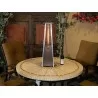 AZ Patio Heaters Glass Tube Table Top Patio Heater in Hammered Bronze - Lifestyle - AZ Patio Heaters Glass Tube Table Top Patio Heater in Hammered Bronze - Lifestyle
